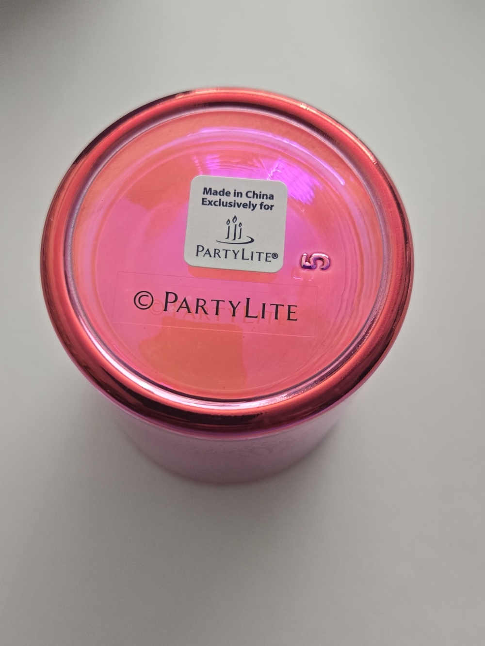 PartyLite Pink Hummingbird Glass Votive- Fits Tea Lights/Votives. - Picture 2 of 5